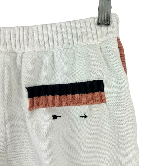 Revolve The Upside Boo Knit Shorts White Black Pink Trim Size XS - Picture 8 of 16
